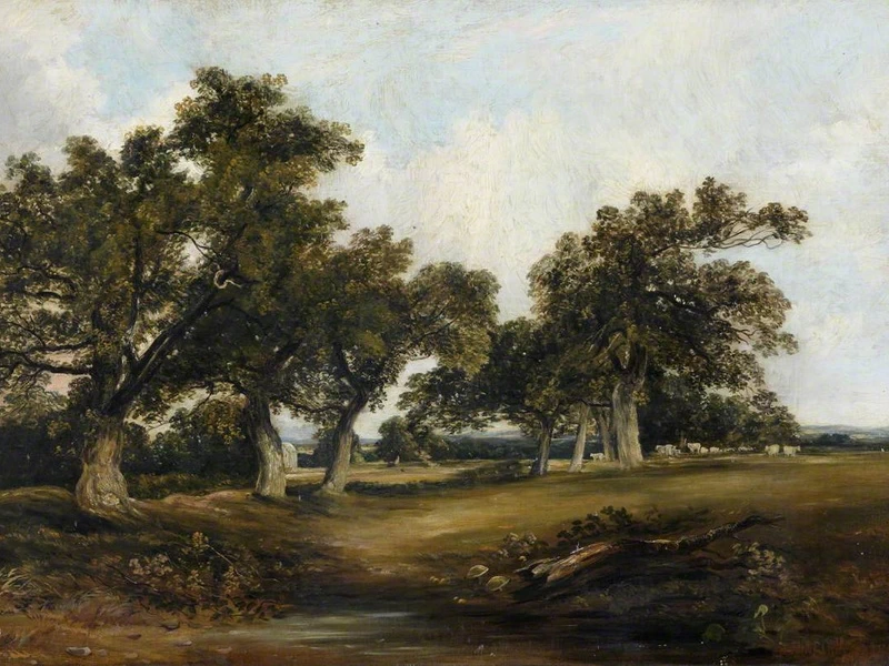 1805-Horatio McCulloch - Paesaggio con querce - Royal Scottish Academy